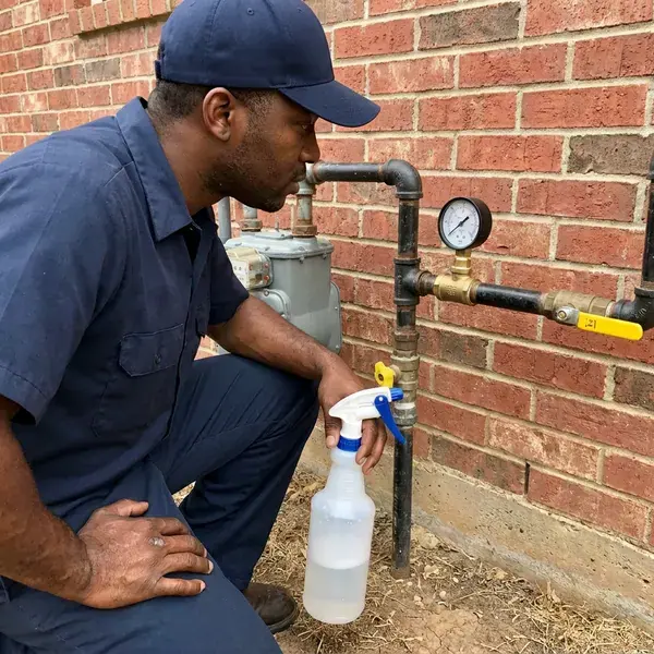 HDF Plumbing technician providing gas leak repair in Jacksonville, FL