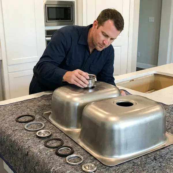 Local kitchen sink installation by HDF Plumbing, Jacksonville, FL