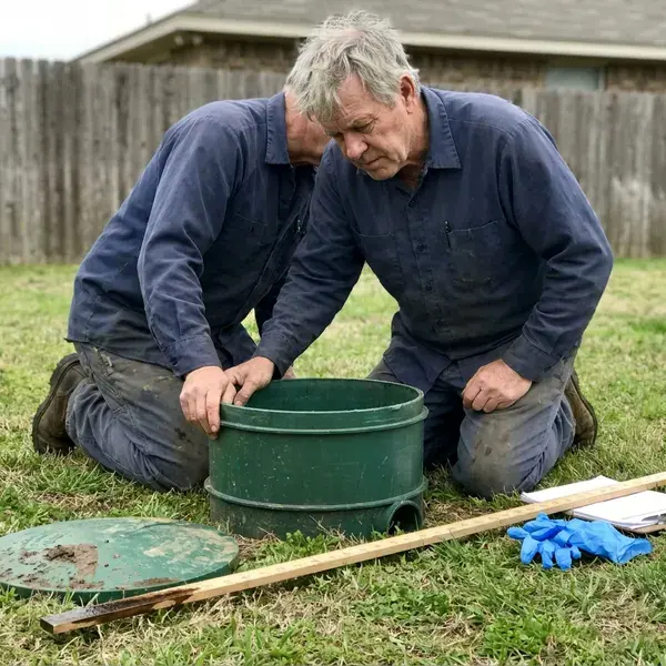 HDF Plumbing technician providing septic tank repair in Jacksonville, FL