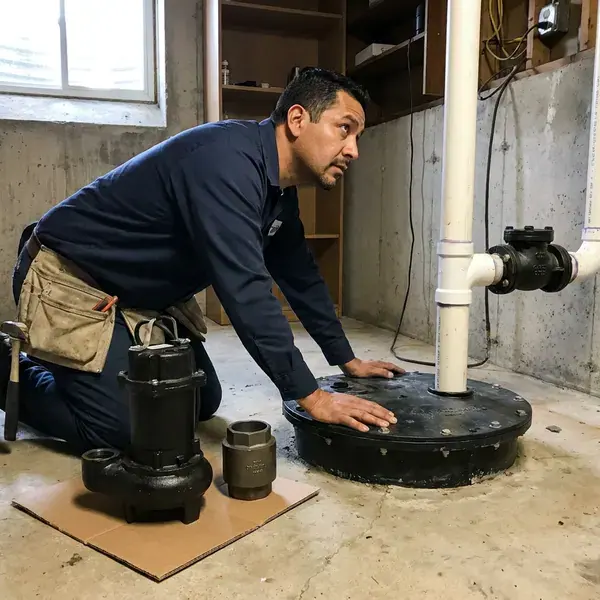 Professional sewage ejector pump installation, Hialeah, FL